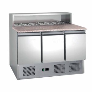 Table à Pizza dessus Granit +2/+8°C Gaz R600A - L2G - PS903